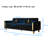 Solid Wood Frame 3 Seater Sofa with Compressed Seat Cushions, Modern Upholstered Couch for Living Room-248431638
