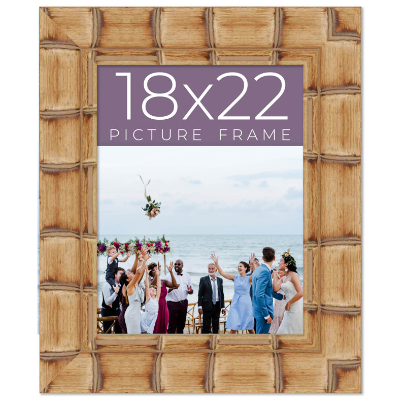 Largeur du cadre photo en bois véritable 3 pouces, L 18 po x H 22 po