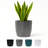 Tuxton Geometric Plastic Indoor/Outdoor Planter-98807276-98807278