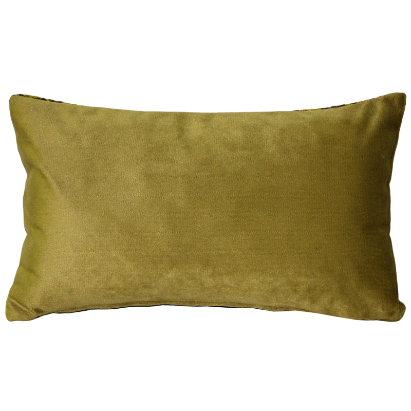 Housse et insert de coussin en velours Jager Diamond, Vert