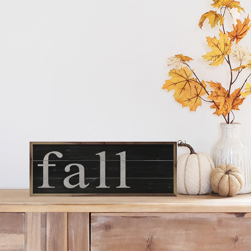 Fall, Black/White, 16" H x 48" W