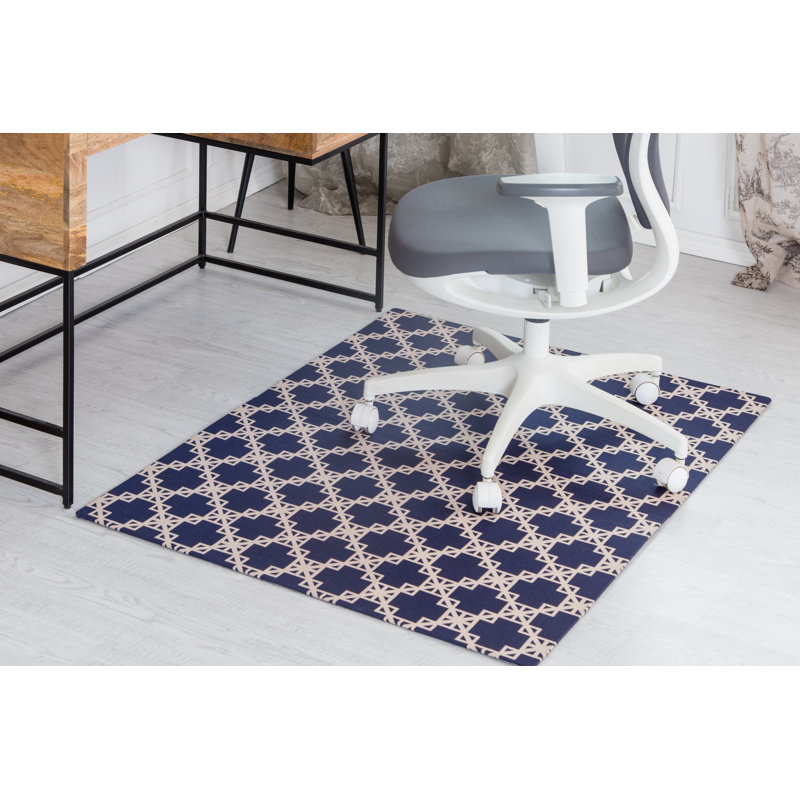 Anji Mountain Rug’d Chair Mat Floor Protector Polyester Jacquard Office Desk Chair Mat with Anti-Skid Backing for Hardwood Protection and Carpet Protector, Aberdeen
