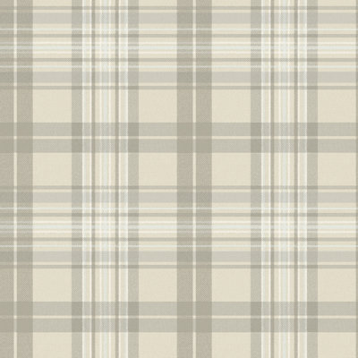Austin Beige Plaid Wallpaper