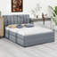 Lit plateforme tapissier avec lit gigogne-441221876