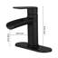 Robinet de salle de bain cascade à un trou avec ensemble de drain Robinets de lavabo de salle de bain à poignée simple Robinets de lavabo en laiton avec plaque de pont-115639757