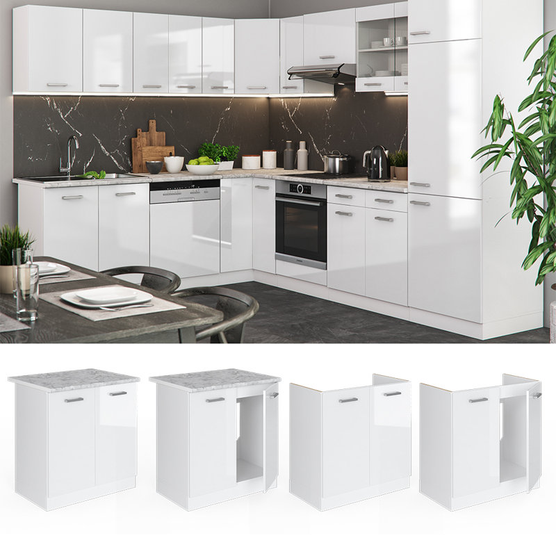 Mujde Glossy Sink Unit