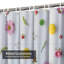 Rideau de douche transparent transparent, rideaux de douche pour la salle de bain avec 12 crochets-130002037