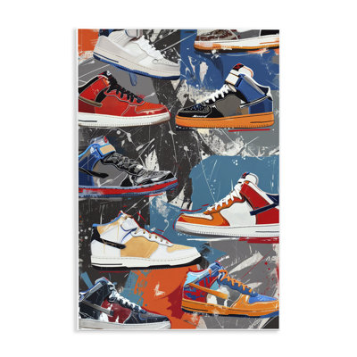 Stylish Urban Shoe Collection Wall Plaque, design by Ray Powers