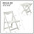 HIPS Foldable Small Table And Chair Set With 2 Chairs And Rectangular Table  White