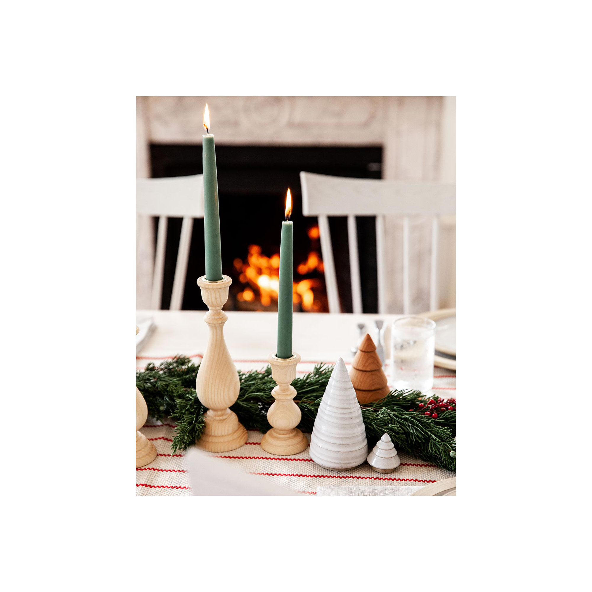 Essex Candlestick, Medium: 7.5" X 2.75", Natural
