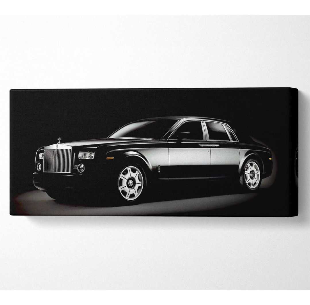 Rolls Royce Black - Kunstdrucke auf Leinwand - Wrapped Canvas