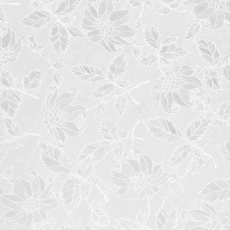 Film d'intimité autocollant en verre pour fenêtre, vivace / damas, rouleau de 17 po x 78 po