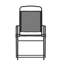 Chaises de patio pliables en polyester enduit de PVC avec accoudoirs Clarajane-87001986
