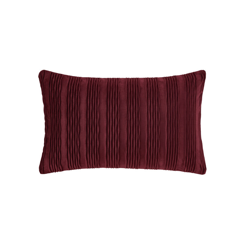Housse de coussin décoratif lombaire Townsend Wave, Rouge