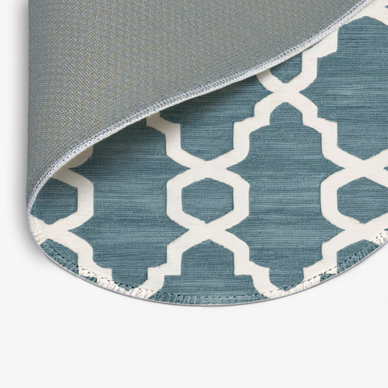 Tapis vert intérieur et extérieur Trellis, Rond 5 pi