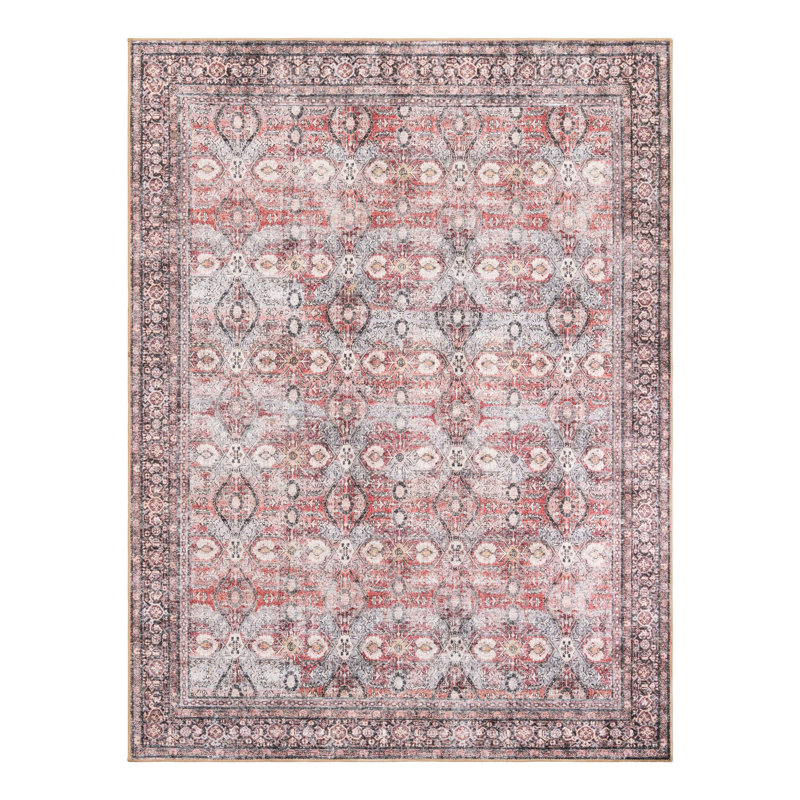 Bungalow Rose Abigail Timeless Rug, Rectangle 7 pi 10 po x 10 pi