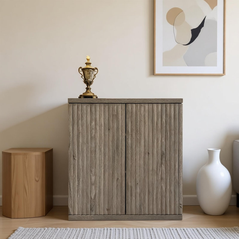 Armoire latérale de style rétro Brough, Gris