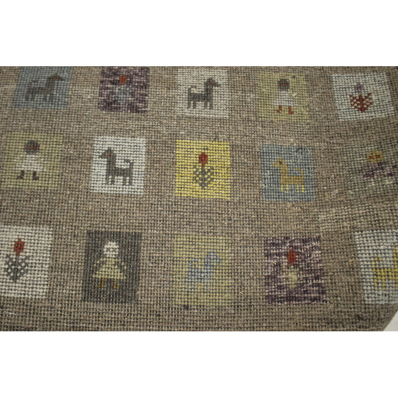 Tapis brun 4 x 6 Indo Farhana