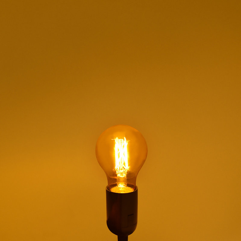 4,5 W (équivalent à 60 W), DEL A19, ampoule à intensité variable, culot moyen E26 (standard), Jaune