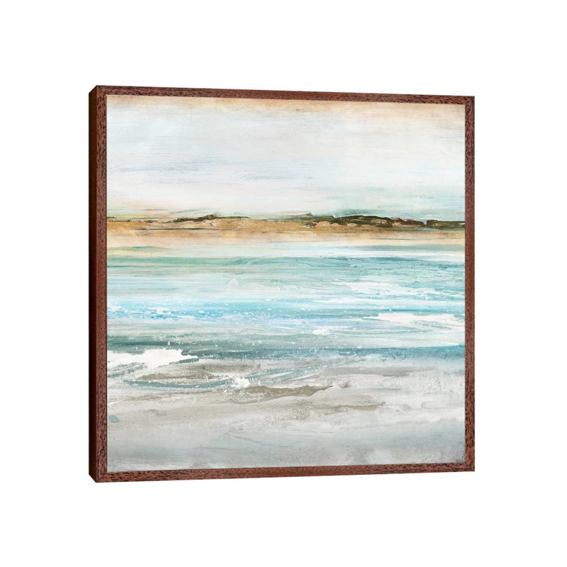 Retrospective II by Isabelle Z - Print on Canvas, 45.72 cm H x 45.72 cm W, Classic Brown Wood Framed