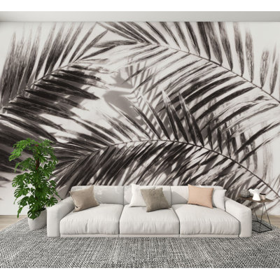 Papier peint adhésif à motif de feuilles tropicales bohémiennes auto-adhésives 100 "H x 144" l 100 po
