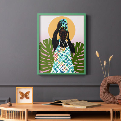 «Her Faith», reproduction encadrée - bois massif