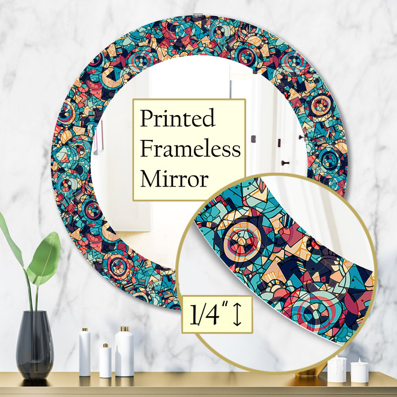 Miroir décoratif, H 31,5 po x l 31,5 po, Paisley