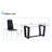 Table And Chair Set A Rectangular Dining Table With 4 PU Chairs