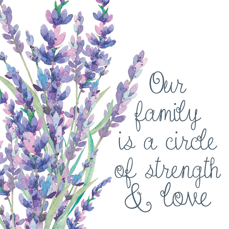 Our Family Strength - Wrapped Canvas Painting, 76cm H x 76cm W x 3.8cm D