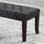 Banc capitonné Linon, tissu, gris-292764317
