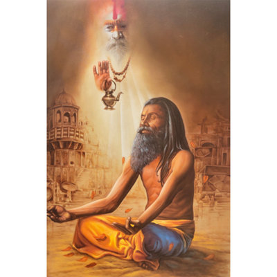 Aaradhna Dhyan | Oil On Canvas | By Jai Prakash Verma