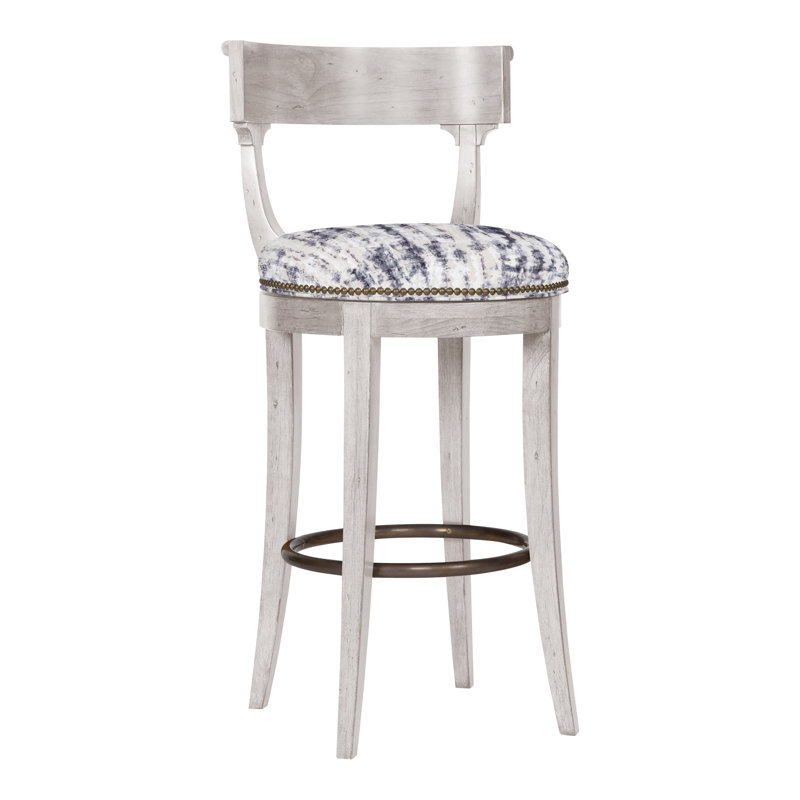 Miles 41" Bar Stool, Ozark Marina, Dove Gray, No