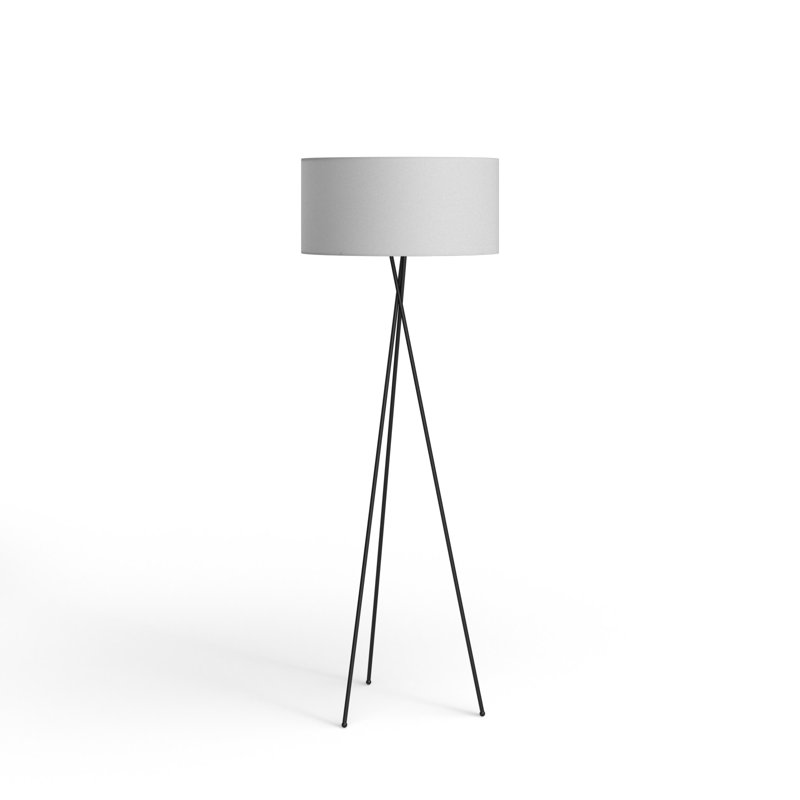 Barfield 66'' Tripod Floor Lamp, Black