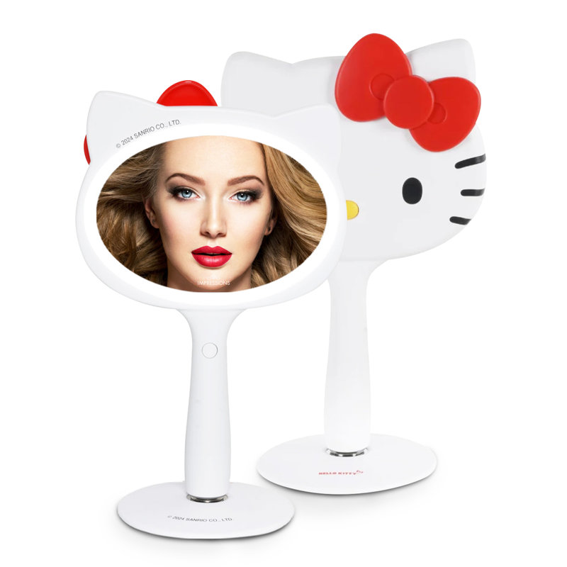 Miroir de maquillage à DEL Hello Kitty
