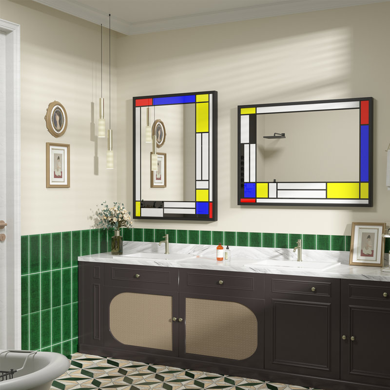 Miroir Romilly, Coloré, 32 po x 24 po