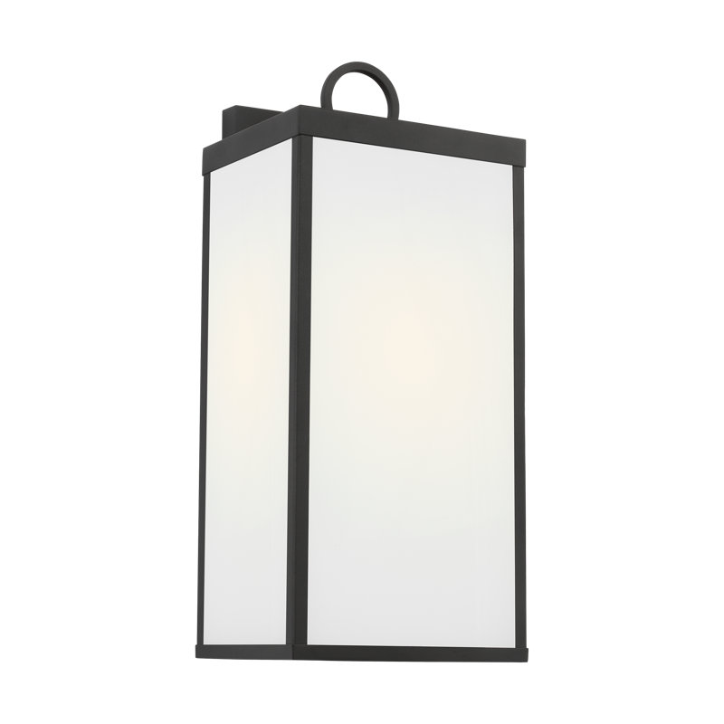 Howell Wall Lantern, Matte Black, 16.25" H x 7" W x 6.5" D