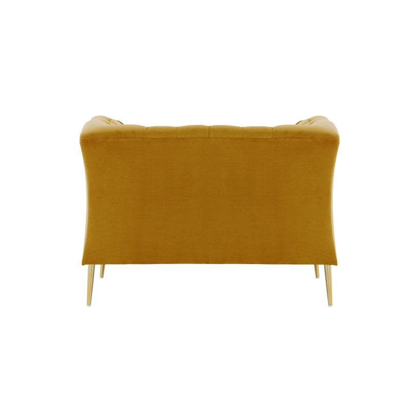Ranae Upholstered Chair And A Half, Yellow