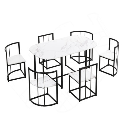 Ensemble de tables de salle à manger 7 pièces Modern