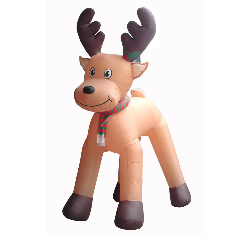 Renne gonflable de noël animé