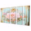 Baer - pivoine, art mural 5 pièces-106155172