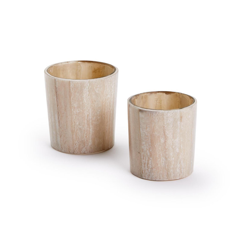 Ensemble de 2 porte-bougies Selenite Effect