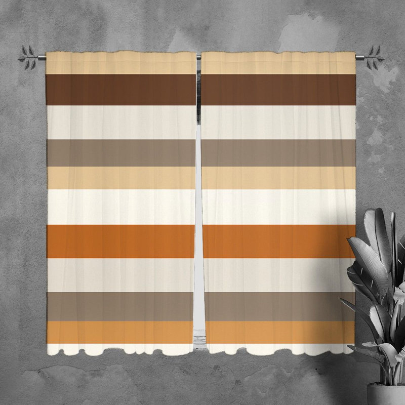 Paire de rideaux obscurcissant en polyester Yanisha, Largeur (40 po) x longueur (61 po)