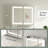 Recessed or Surface LED Mirror Medicine Cabinet, Defogger, Touch Sensor, 3 Colors, Dimmer, Outlets and USBs-472285235