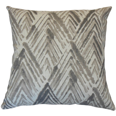 Lugh Chevron Cotton Reversible Throw Pillow