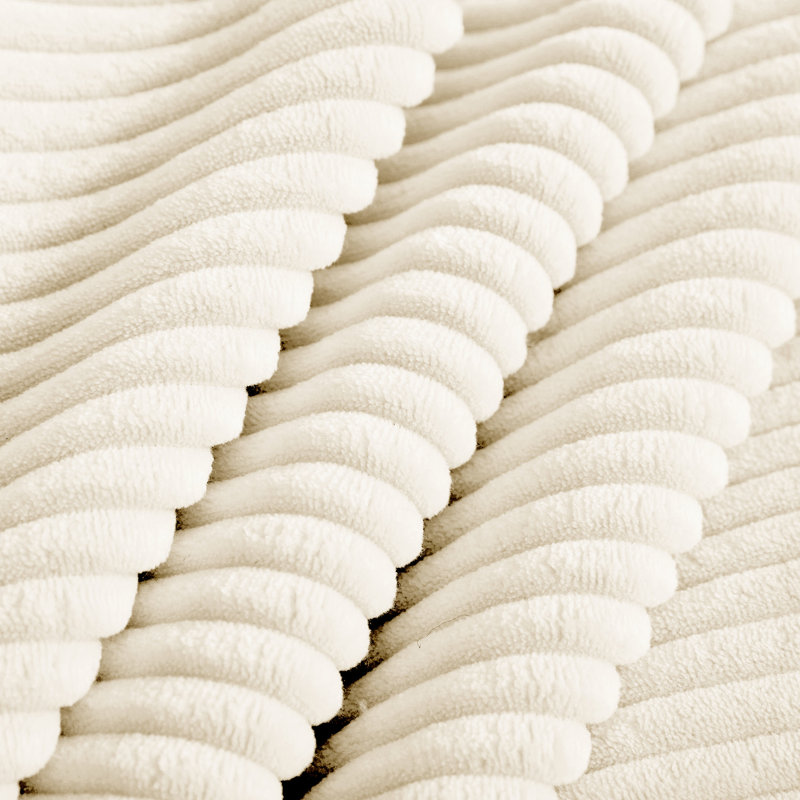 Cream Corduroy 28 High - Quality Sponge Seat Cushions Oversized Dimensions