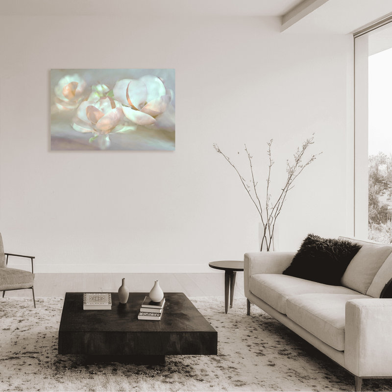 Nature Inspired Magnolia Dreams, 24" H x 30" W x 1.5" D, Wrapped Canvas, Does Not Apply