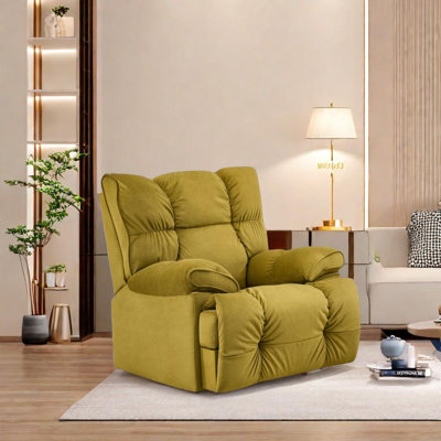 Fauteuil inclinable pivotant rembourré Taleigha