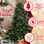 Arbre de Noël 9 pi avec 3451 pointes, PE / matériau, base large pour une silhouette époustouflante, structure à charnières simplifiant l'assemblage, présentoir en métal renforcé, configuration,