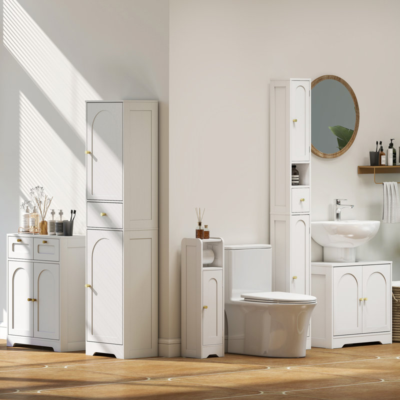 Armoire de rangement haute avec portes