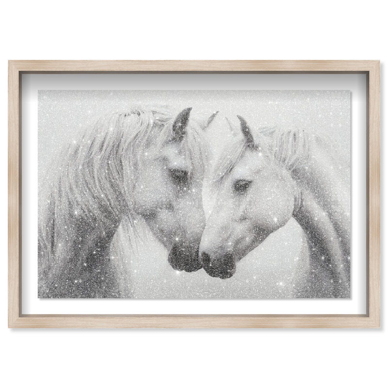 Twin Souls I Print by Oliver Gal, 31.5"H x 46.5"W, Natural Oak Shadowbox